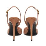 Gina Slingback Nude Patent Leather - Image 3