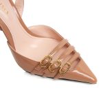 Gina Slingback Nude Patent Leather - Image 5