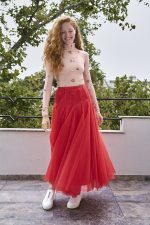 GLOW SKIRT RED