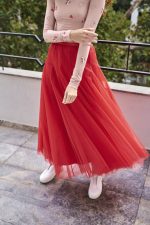 GLOW SKIRT RED - Image 3