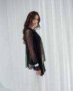 Noir Veil Blouse - Image 2