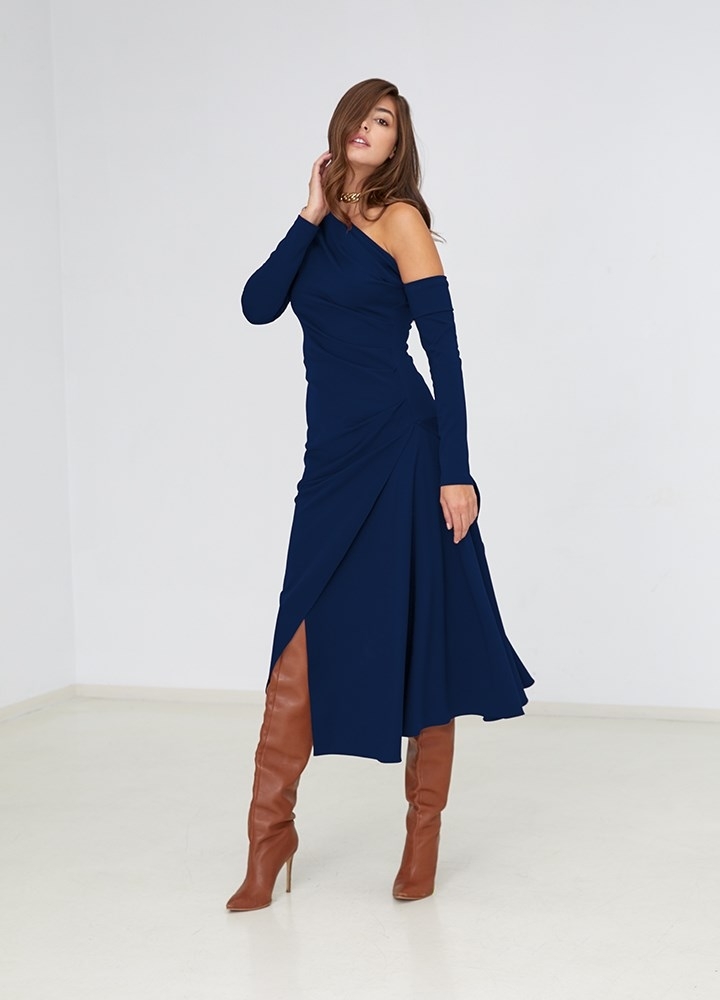 ac_melrose_dress__navy_blue Melrose Dress Classic Navy Blue - Image 1