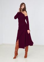 Melrose Dress Burgundy