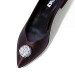 GEORGIA Ballerina Dark Chocolate Satin Diamond
